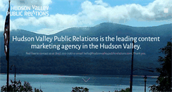 Desktop Screenshot of hudsonvalleypublicrelations.com