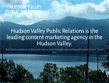 Tablet Screenshot of hudsonvalleypublicrelations.com